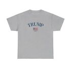 Trump 2024 American Flag Tee: Show Your Support With Style! (Blue Lettering)