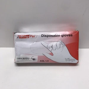 Paquete de 100 guantes desechables de nitrilo sin látex, medianos, azul oscuro - Imagen 1 de 3