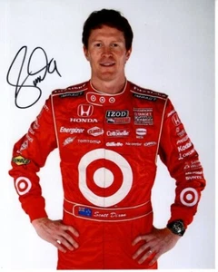 Foto autografiada por Scott Dixon 8x10 INDY 500 PILOTO DE CARRERAS - Imagen 1 de 1