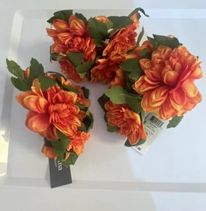 Martha Stewart Collection Exotic Escape Dahlia Napkin Rings, Set of 12 NWT - Picture 1 of 5