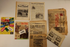 Rare Rodeo History Ephemera Lot of Newspapers and Publications c.1919-1975 - Picture 1 of 10