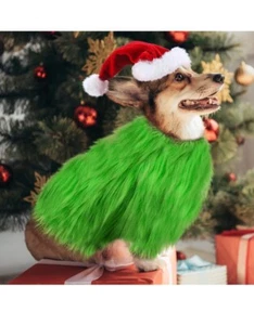 Perro Navidad Grinch con Disfraz de Sombrero de Santa *NUEVO* - Imagen 1 de 7