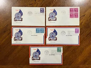 USPS 1930er Jahre Briefmarken Gütesiegel Hüllen (B9) - Bild 1 von 12