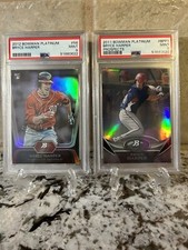 2011-12 Bowman Platinum Bryce Harper  Prospect & RC REFRACTORS PSA 9