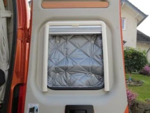 Thermomatten Fiat Ducato Hecktür mit Rahmenfenster PREMIUM 2-tlg. #600431 - Bild 1 von 2