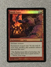 MTG MAGIC THE GATHERING INSTILL FUROR 1X(FOIL) RAVNICA:CITY OF GUILDS - UNCOMMON