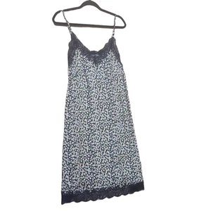 Love Sadie Kleid mit eckigem Ausschnitt Large Damen dunkelblau Blumen knielang - Bild 1 von 7