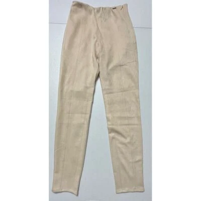 Guess ES Maya Leggings Pearl Oyster Faux Suede High Rise Skinny Pants NWT XS - Image 1 of 4