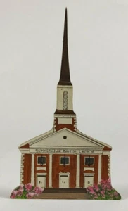 Summerville Baptist Church Wood Decoration by Sandy Allen, Signed, 1991 - Picture 1 of 5