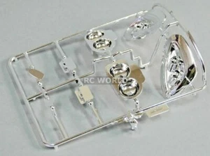 SECCHI LUCI RC 1/10 per corpi Chevy Corvette 190mm cromati anteriori + posteriori - Foto 1 di 11