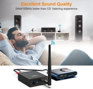 Wireless Audio Transmitter and Receiver, 2.4GHz Long Range Transmitter and - Picture 1 of 8