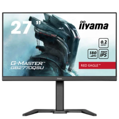 IIYAMA 27" G-Master IPS 2K QHD 180Hz 0.2ms Gaming Monitor 16:9 HDMI GB2770QSU-B6 - Image 1 of 4