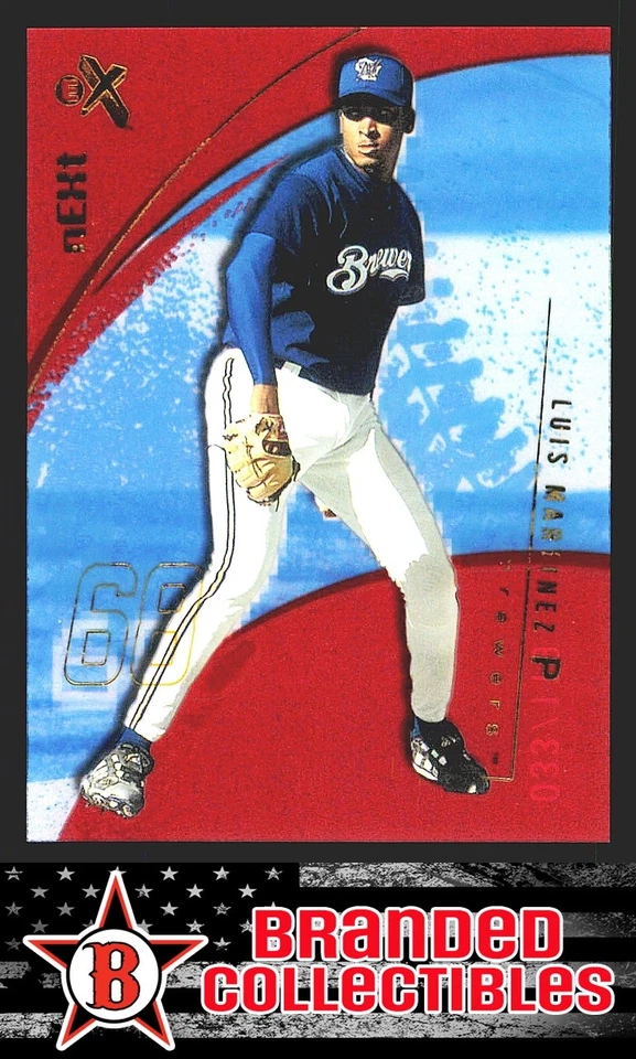 2002 Fleer E-X Luis Martinez Essential Credentials Now Rookie RC /119 Brewers - Image 1 of 2