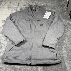 Abrigo de trabajo Walls Kevlar Rockwall LT gris aislado tela de pato repelente al agua - Imagen 1 de 7