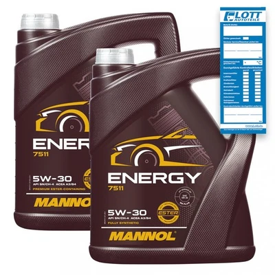 2x 5L Mannol Energy 5W-30 Motoröl VW 502.00 505.00 MB 229.3 ACEA A3 B3 - Bild 1 von 4