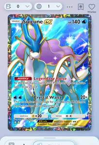 Pokemon TCG POCKET - Suicune Full Art 2⭐, Secluded Springs, English - Picture 1 of 1