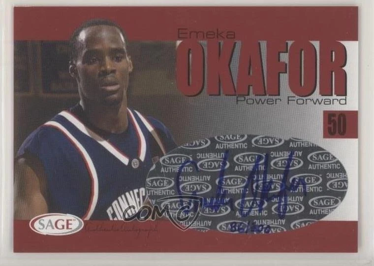 2004-05 Sage Basketball Authentic Bronze /200 Emeka Okafor #A23 Rookie Auto RC - Image 1 of 2