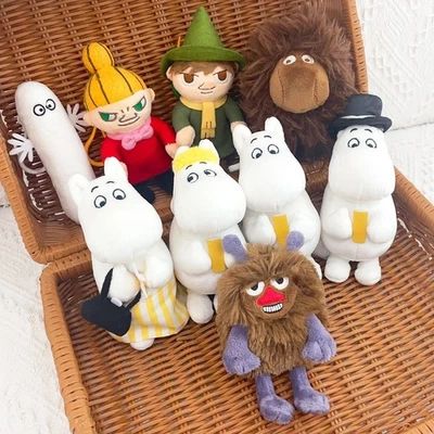 Moomin Characters KeyRing Keychain Plush Doll Type Snorkmaiden Little my Snufkin Foto 1 de 4