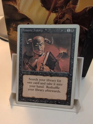 MTG Magic the Gathering Demonic Tutor Revised Edition Regular Rare, LP Condition - Image 1 of 2