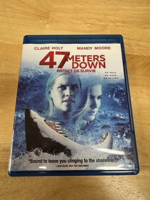 47 METERS DOWN Shark Horror Terror Claire Holt Mandy Moore BLU-RAY - Image 1 of 2