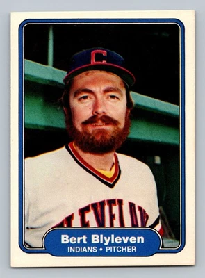 BERT BLYLEVEN 1982 FLEER INDIANS - Image 1 of 2