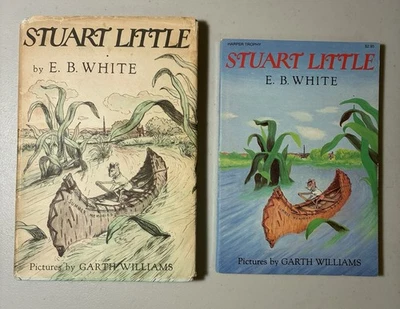 Stuart Little E.B. White 1945 Harper ROW HC W/DJ & 1973 PB *Read Foto 1 de 4