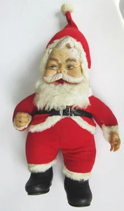 Peluche vintage RUSHTON creazione stella Natale Babbo Natale peluche anni 50/60 - Foto 1 di 3