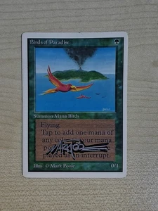 MTG Birds of Paradise Unlimited Signed  - Picture 1 of 2