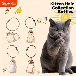 6PC Cat hair storage box pendant cat hair storage capsule keychain commemorative - Picture 1 of 16