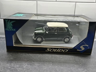 SOLIDO 1/43 DIECAST Mini Cooper Sport verde, techo/rayas blancas. En caja. Foto 1 de 4