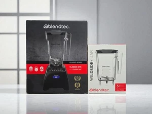 Blendtec Classic 575 Blender, WildSide+Jar (90oz) and Four Side Jar (75oz) Red🔥 - Picture 1 of 6