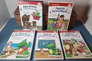 Baby Genius Sing A Longs Collection 5 DVDs Baby Animals Counting Nursery Sealed - Imagen 1 de 3