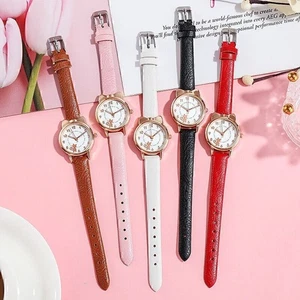 Lindo Reloj Estudiante Brillante Gato Dibujos Animados Mujer Cuarzo Niños Reloj Regalo - Imagen 1 de 14