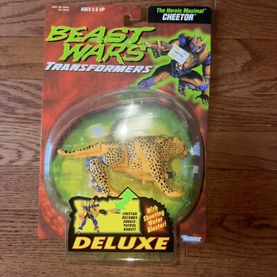 Transformers Beast Wars Deluxe Cheetor Kenner Nuevo Sellado 1995 Como Nuevo Burbuja y Tarjeta Foto 1 de 4