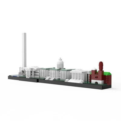 278 PCS MOC Washington DC City Skyline Architecture Building Blocks Model Toys - image 1 of 4