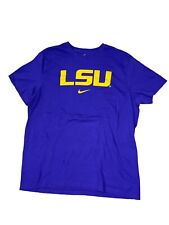 LSU Purple And Gold Nike Men’s T Shirt Size XL The Nike Tee LSU Tigers Swoosh