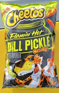 Flamin' Hot Dill Pickle Cheetos 8.5 Ounces. Large Bag FREE Shipping - Picture 1 of 3