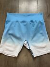 Victoria Secret PINK cycling shorts - Ombr&#233; Blue - Size Large - Worn Once
