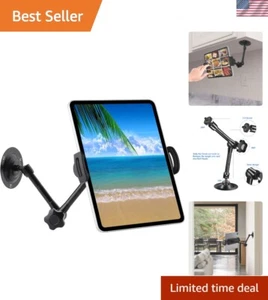 Durable Aluminum Tablet Stand for iPad/Android/Camera, 360° Rotation Arm & Clip - Picture 1 of 9