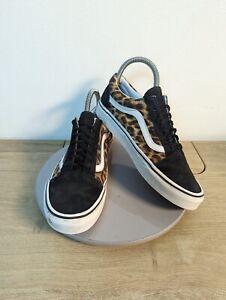Vans OTW Old School Cheetah Print & Black Suede Casual Sneakers Women’s Size 7