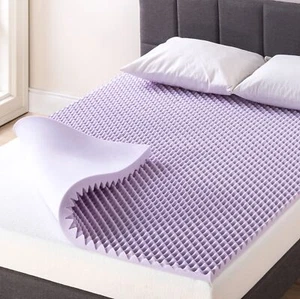 1.5 Inch Egg Crate Memory Foam, Soothing Lavender Infusion, Full Mattress Topper - Picture 1 of 9