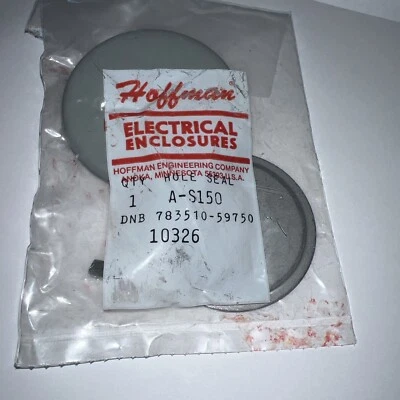 HOFFMAN A-S150 HOLE SEAL FOR ELECTRICAL ENCLOSURE AS150 Grey Stainless Steel - Image 1 of 4