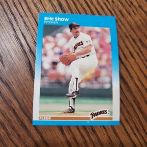 Errore (difetto di stampa) 1987 Fleer #430 Eric Show Padres quasi nuovo-MT - Foto 1 di 4