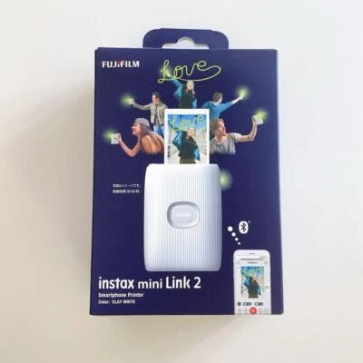 FUJIFILM INSTAX MINI LINK 2 CLAY WHITE Unused item from JAPAN FujiFilm USED - Image 1 of 2