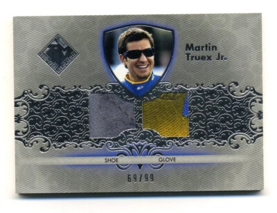2012 Total Memorabilia Dual Swatch Silver #TMMT Martin Truex Jr. /99 - Image 1 of 2