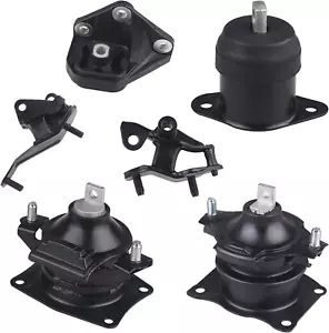 6Pcs Engine Motor Mount Transmission Mount Honda Accord 2.4L 2003-2007 Auto Tran - Picture 1 of 8