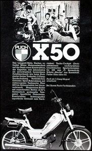 Puch Mofa X 50, originale Werbung aus 1979 - Picture 1 of 1