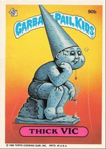 1986 Topps Garbage Pail Kids Thick Vic #90B - Foto 1 di 2