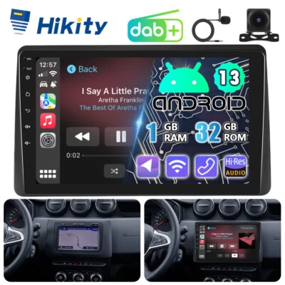 DAB+ 10" CarPlay Android13 Autoradio für Dacia Duster 2 mit GPS Navi RDS Kamera - Bild 1 von 4
