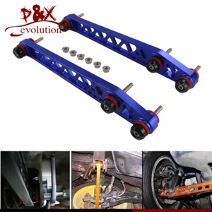 Blue Rear Lower Suspension Control Camber Arms for 96-00 Honda Civic - Picture 1 of 9